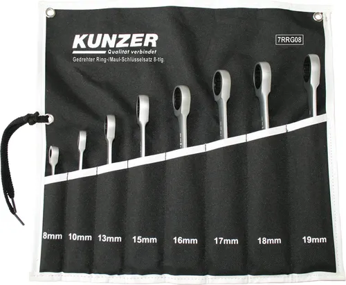 Kunzer Gedrehter Ring/Maul-Schlüsselsatz 8-tlg. 7RRG08 von Kunzer