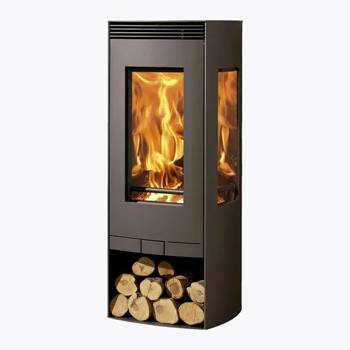 Panadero Dreischeiben Kaminofen Alba 9,5 KW - Kaminöfen, elegantes Design mit Dreischeibenverglasung für optimalen Blick auf das Feuer und hohe Heizleistung von 9,5 kW.