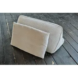 KAWOLA Rückenkissen WIOLO SOFT Cord hellgrau von KAWOLA