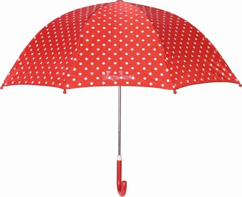 Playshoes Stockregenschirm Regenschirm Punkte in rot von PLAYSHOES