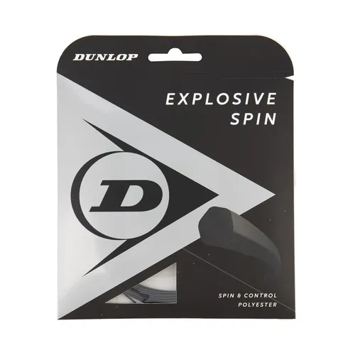 Dunlop Tennissaite Explosive Spin (Haltbarkeit+Spin) schwarz 12m Set, Saitendicke: 1.25