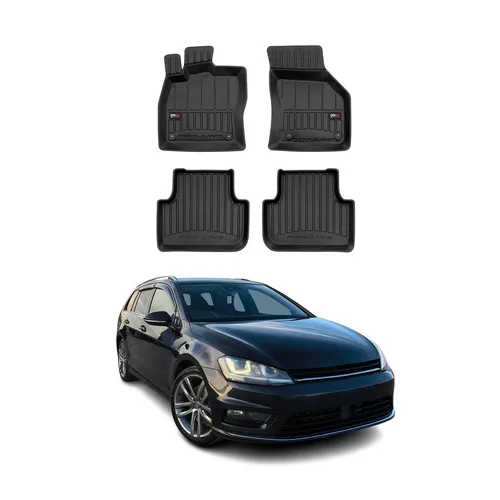 OMAC Premium Gummi Fußmatten Set für VW Golf mk7 Variant (2013-2020) - 4-teiliges Fußmatten-Set aus hochwertigem Gummi, wasserfest und rutschfest. Ideal für den Innenraum Ihres VW Golf mk7 Variant, leicht zu reinigen und langlebig.