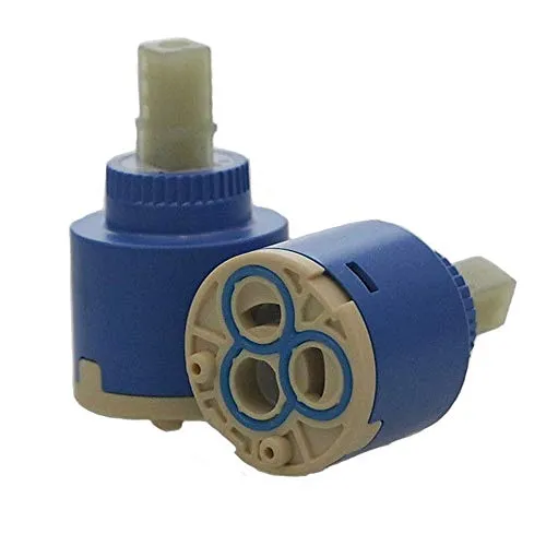 ownace 2 35 mm Ceramic Disc Kunststoff Waschbecken Dusche Badewanne Einhandmischer Innen Kartusche Ersatz, plastik, 35 mm