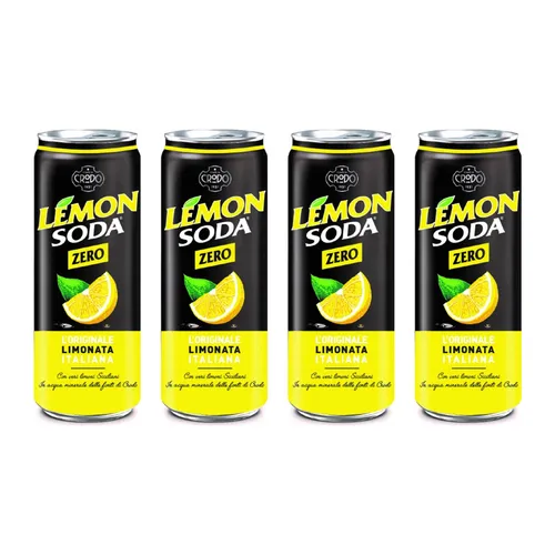 4x Lemon Soda Zero Limonade 330 ml – Fondi Di Crodo