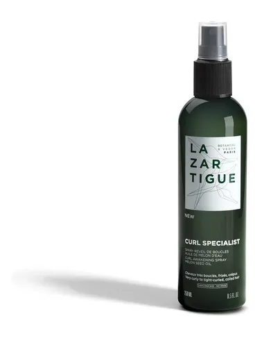 Lazartigue Curl Specialist Curl Awakening Spray 250 ml - Kräftigendes No-Rinse-Spray für lockiges und krauses Haar. Ideal für Damen, sorgt für geschmeidige Locken und Pflege ohne Ausspülen. Inhalt 250 ml.