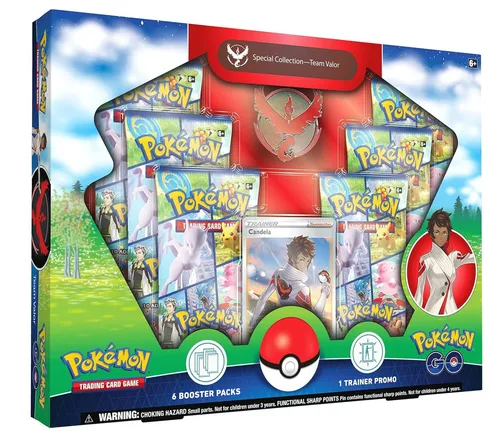 Pokemon GO Team Valor Special Collection – Neu & OVP! - TCG OVP Packs mit exklusiven Boostern und Charakteren aus der Team Valor Edition, ideal für Sammler und Spieler, die das Pokémon TCG erleben möchten.