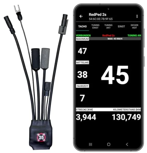 RedPed 2s für Shimano E8000 E7000 E-Bike Tuning mit App eBike