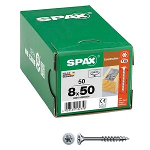 SPAX Holzbauschrauben T40 Tellerkopf WIROX 0251010800505 8 mm x 50 mm, 50 St.