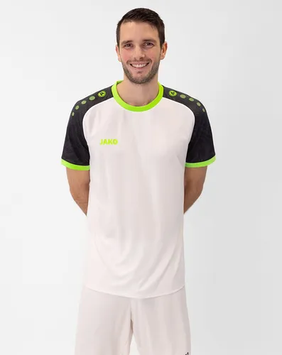 JAKO Sport-Tshirt Trikot Iconic (Polyester-Interlock) weiss/schwarz/grün Herren