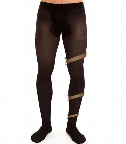 GLAMORY Herren Stützstrumpfhose SUPPORT 40 DEN - Glänzend und Bequem - Die SUPPORT 40 DEN Herren Strumpfhose bietet eine leichte Stützkraft für entlastete Beine während des Arbeitstags oder auf Reisen. Mit verstärktem Höschenteil und angenehmem Komfortbund für optimalen Tragekomfort.
