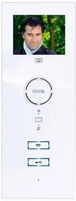 M-e modern-electronics VDV-503 WW Vistadoor Video-Türsprechanlage - Haus-Alarmanlagen mit ultraflachem Design und ausgezeichneter Sprachqualität. Erweiterbar auf bis zu 4 Innen- und 4 Außenstationen, ideal für 1 oder 2-Familienhäuser.
