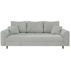 S-Style Möbel 3-Sitzer-Sofa, Hellgrau von S-STYLE