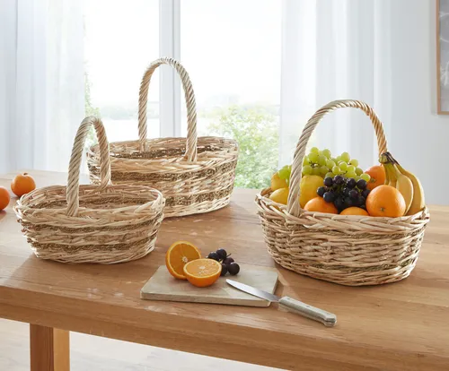 Frank-Flechtwaren Bügelkorb 