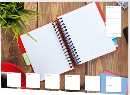 RNK Verlag Schreibtischunterlage Schreibunterlage -Notizbuch- 600x420mm 30 Blatt