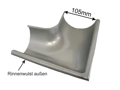 Zink Rinnenwinkel für Dachrinnen 250/8-tlg.