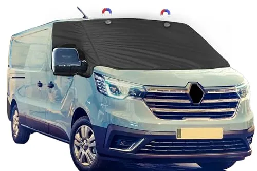 Sonnenschutz für Frontscheiben, Abdeckung Windschutzscheibe, Frontscheibe Wrap Cover Ersatz, Frontscheibe Wrap Cover, Frontscheibenabdeckung Transporter, Waterproof UV, Anwendbar Auf Renault Trafic
