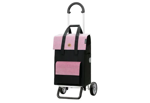 Andersen Einkaufstrolley Scala Shopper Plus Milla rot, klappbare Ladefläche, belastbar bis 30kg, wasserabweisend