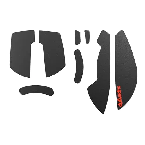 Pulsar Gaming Gears Supergrip Griptape-Set für X3 Linkshänder, mittel/Mini, schweißabsorbierend, leistungsstark, rutschfest, 3M-Kleber, Keine Rückstände, Maus-Griffband, ultradünn, 0,5 mm