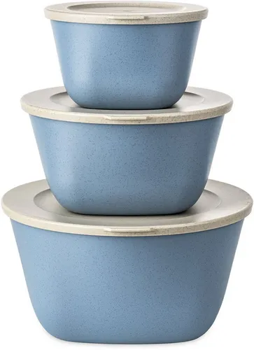 KOZIOL Aufbewahrungsschüssel CONNECT BOX SET STOCKHOLM, Kunststoff, (3-tlg., 1 Box 1 L, 1 Box 2 L, 1 Box 4 L), (1 + 2 + 4 L), melaminfrei, CO² neutrale Produktion