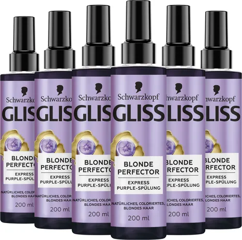 GLISS Express-Purple-Spülung Blonde Perfector 200ml, 6x 200ml