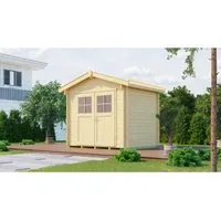 weka Gartenhaus Premium45 Gr.1, DT, 250 x 250 - Robustes Gartenhaus - Gartenhäuser, Geräteschuppen & Carports - Hochwertiges, wetterfestes Material bietet optimalen Schutz für Ihre Gartenutensilien.