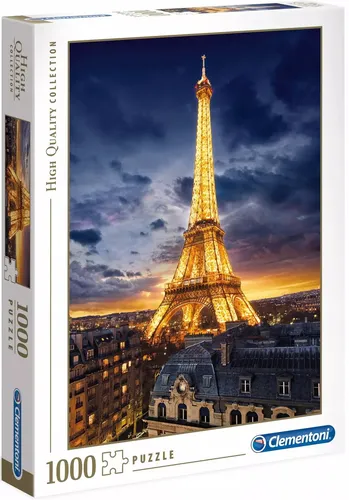 Puzzle 1000 elementów. High Quality Collection. Wieża Eiffla Cleme 8005125395149