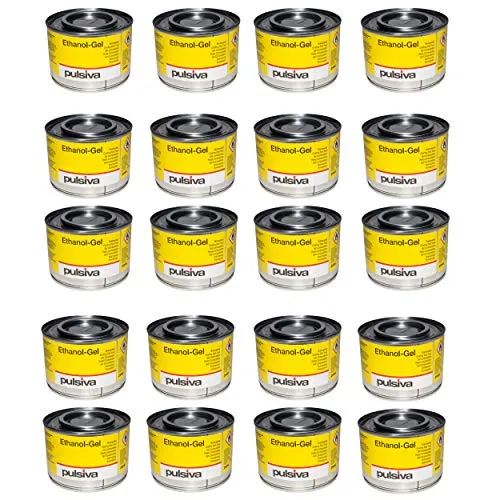 20x Brennpaste Ethanol Dosen 200g Chafing Dish Speisewärmer Warmhaltebehälter