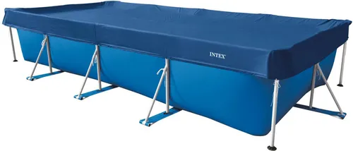 INTEX 28080 Deluxe Abdeckplane rechteckig 460x226 cm für Pool - Schütze deinen Pool effektiv mit der INTEX Deluxe Abdeckplane. Sie reduziert Verschmutzungen und Wasserverdunstung, sorgt für bessere Wasserqualität und ist robust sowie wetterbeständig.