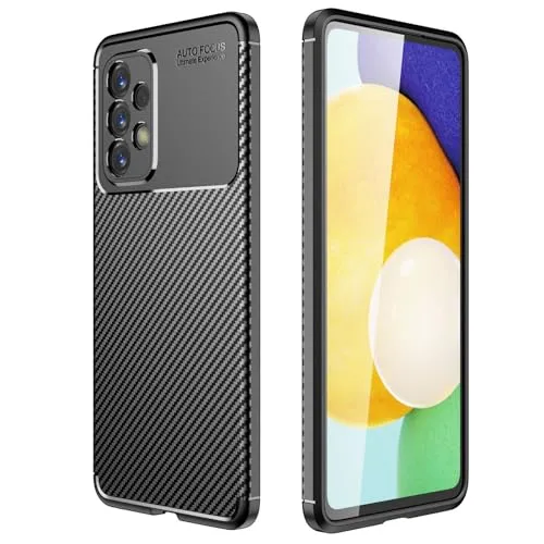 Hülle Kompatibel mit Samsung Galaxy A53 | Handyhülle Silikon Back Cover Case für Galaxy A53 TPU Bumper | Schwarz