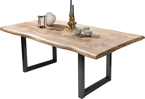 Baumkantentisch SIT, braun, 160x90 cm