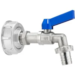 GEKA Auslaufhahn plus 30.0044.8, 2 Zoll, für IBC-Container, Dosierhilfe