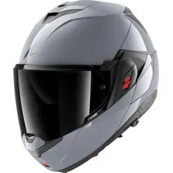 Shark Motorradhelm Oxo Dark Shadow Klapphelm - Motorradhelm mit kratzfestem Visier, integriertem Sonnenvisier und herausnehmbarem Innenfutter für höchsten Komfort und Schutz – ideal für Brillenträger.