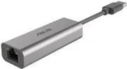 ASUS USB-C2500 USB auf RJ45 Netzwerkadapter - 2.5G LAN Upgrade über USB 3.0, Plug & Play, stilvolles Aluminiumgehäuse für optimale Wärmeableitung