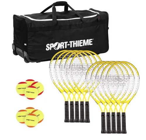 Sport-Thieme Tennisschläger Tennis-Set Stufe 2 für Kinder - Ideal für Kinder von 7–8 Jahren, fördert den Einstieg in den Tennissport mit optimaler Handhabung und hochwertigem Material.