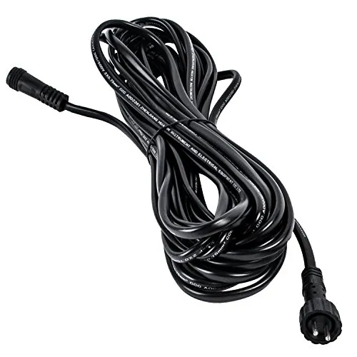 Köhko Niedervolt/12V Verlängerungskabel (IP44) mit 2-poligen Stecksystem für Außenbereich - geeignet für Sringbrunnen Pumpe LED-Beleuchtung Lichterkette 2 Meter 29011-2