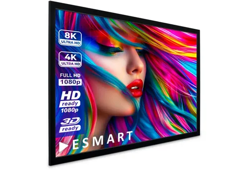 ESMART ESMART Germany Rahmen Leinwand (Professional MIRALE) - Beamer-Leinwand 160 x 90 cm (72