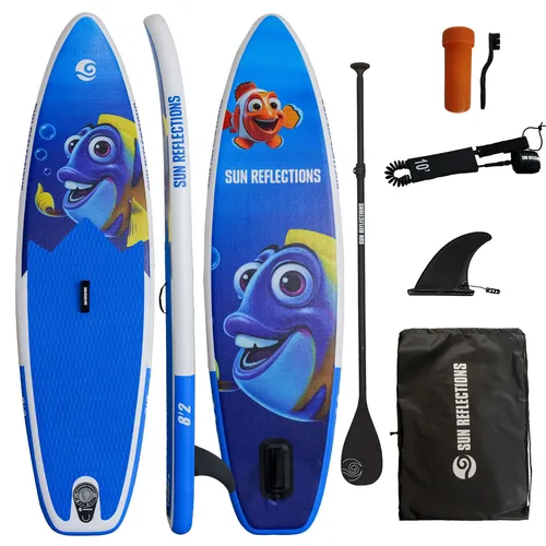 Sun Reflections Kids SUP 250cm 8'2 aufblasbar Kinder Board Paddel Violet 2025