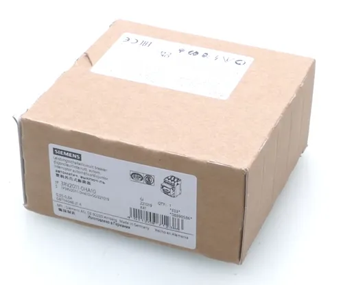 Siemens 3RV2011-0HA10 Visible Break Switch Disconnector - Trenn- & Lastschalter für gewerbliche Anwendungen, ideal für Elektroverdrahtung mit Phasenregelung und hoher Betriebstemperatur von bis zu 60 °C.