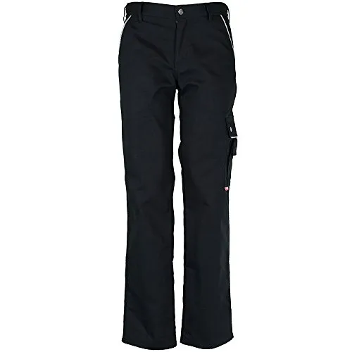 Planam Canvas 320 Thermohose schwarz Gr. 52 - Wanderhosen für Herren, ideal für kalte Tage mit strapazierfähigem Canvas-Material und optimalem Tragekomfort.