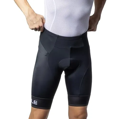 Alé Cycling Herren Pragma Corsa Shorts, schwarz-weiß, L