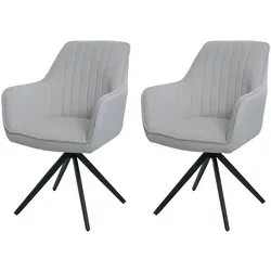2er-Set Esszimmerstuhl MCW-L79, drehbar und bequem