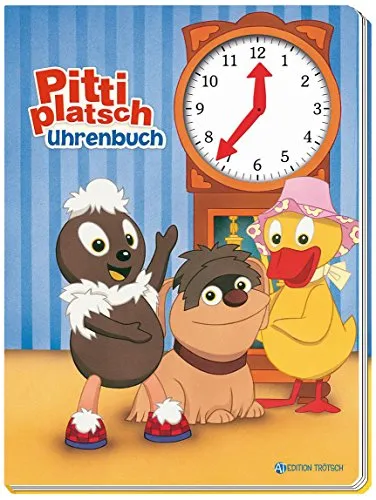 Pittiplatsch Uhrenbuch: Mit beweglichen Zeigern, Pitti, Schnatterinchen, Moppi, Sandmann, Sandmännchen: Entdeckerbuch Beschäftigungsbuch Spielbuch Lernbuch (Unser Sandmännchen)