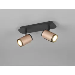 LED Deckenstrahler 2-flammig Schwarz mit dimmbaren Spots - Moderne 2-flammige Deckenleuchte in elegantem Schwarz. Mit schwenkbaren Spots und dimmbaren LED-Leuchtmitteln für individuelle Lichtakzente in jedem Raum.