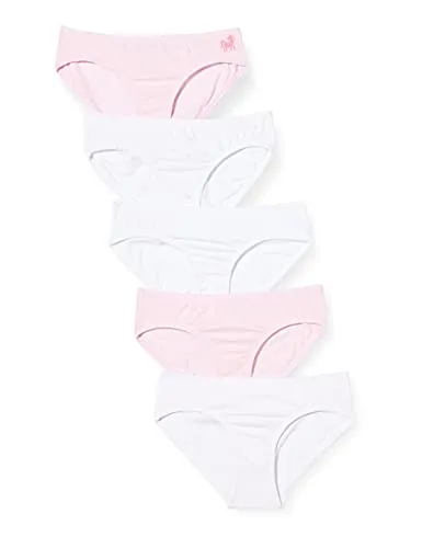Schiesser Mädchen 5 Pack Slips Unterhosen - Unterwäsche aus 95/5 Organic Bio Baumwolle, im praktischen Fünferpack mit extra bequemen Softbund und komfortablem Beinausschnitt für höchsten Tragekomfort.