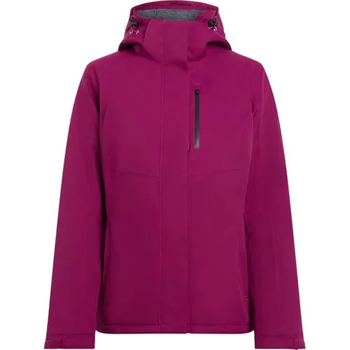 McKINLEY Damen Funktionsjacke Dana II W - Wetterfeste Outdoorjacke mit AQUAMAX-Membran für optimalen Schutz bei Nässe und Wind. Aus 100% recyceltem Polyester – ideal für kalte Bedingungen mit hohem Tragekomfort.