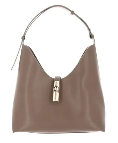 Furla Goccia M Beuteltasche - Damen - Braun - Die Furla Goccia M Beuteltasche aus hochwertigem, fein genarbtem Kalbsleder bietet stilvolle Eleganz und viel Platz für Ihre Essentials. Ideal für den täglichen Gebrauch.