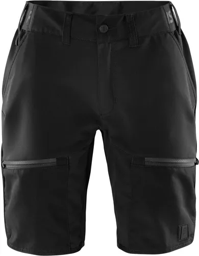 Fristads Carbon Semistretch Outdoor Shorts Damen - Schwarz - Arbeits- & Schutzkleidung, aus recyceltem Material mit 4-Wege-Stretch für optimale Bewegungsfreiheit und wasserabweisender DWR-Behandlung.