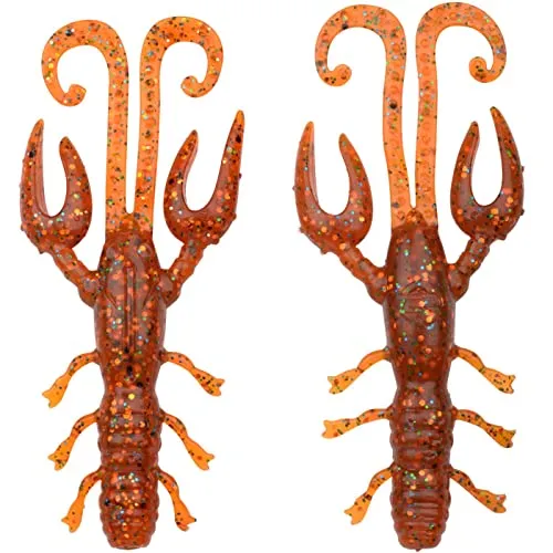 Spro Creature Baits zum Barschangeln & Zanderangeln 6,5cm 2,5g Scent Series Insta Craw, Farbe:Caramel Disco