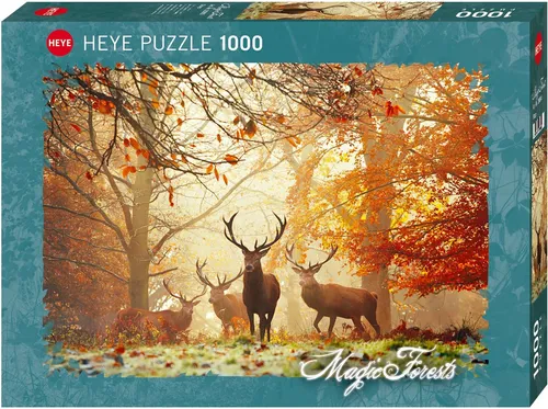 HEYE 29805 Stags Standard Puzzle - 1000 Teile, Magic Forests Bild, FSC-zertifiziert und ideal für kreative Stunden ab 12 Jahren