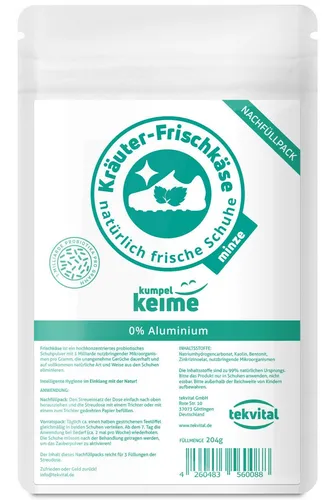 Kräuter Frischkäse Schuhdeo Nachfüllpack in weiß von KUMPELKEIME
